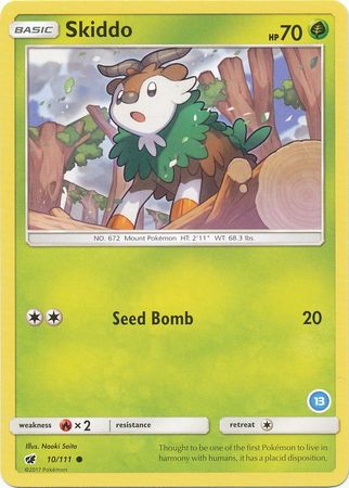 Skiddo (10/111) (Deck Exclusive #13) [Sun & Moon: Trainer Kit - Alolan Ninetales] Pokémon