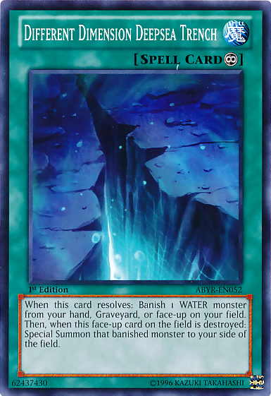 Different Dimension Deepsea Trench [ABYR-EN052] Common Yu-Gi-Oh!