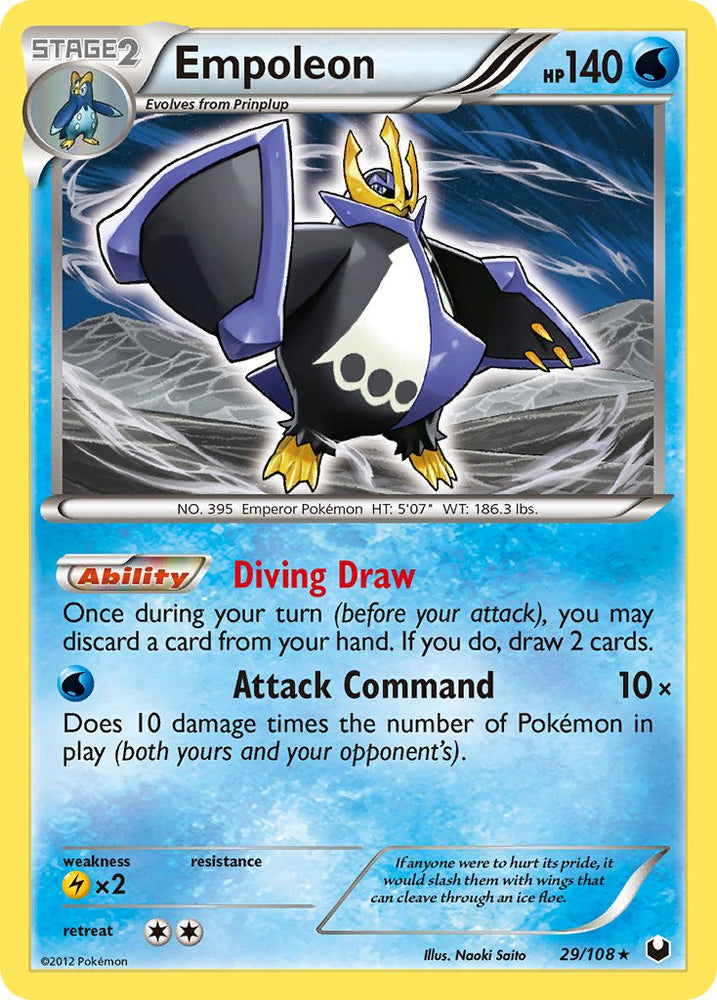 Empoleon (29/108) (Battle Arena Deck Exclusive) (Theme Deck Exclusive) [Black & White: Dark Explorers] Pokémon