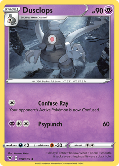 Dusclops (070/185) [Sword & Shield: Vivid Voltage] Pokémon