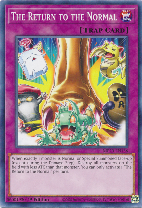 The Return to the Normal [MP20-EN136] Common Yu-Gi-Oh!