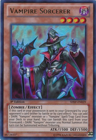Vampire Sorcerer [SHSP-EN029] Ultra Rare Yu-Gi-Oh!