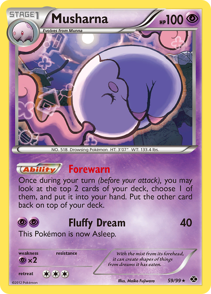 Musharna (59/99) [Black & White: Next Destinies] Pokémon