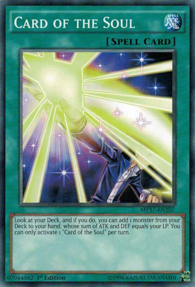Card of the Soul [MP17-EN107] Common Yu-Gi-Oh!