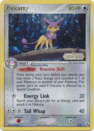 Delcatty (4/92) (Stamped) [EX: Legend Maker] Pokémon