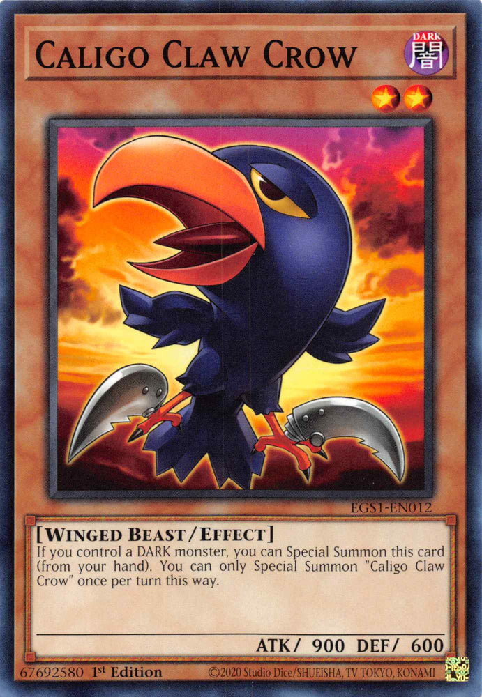 Caligo Claw Crow [EGS1-EN012] Common Yu-Gi-Oh!