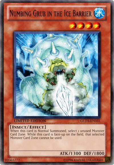 Numbing Grub in the Ice Barrier [GLD3-EN031] Common Yu-Gi-Oh!