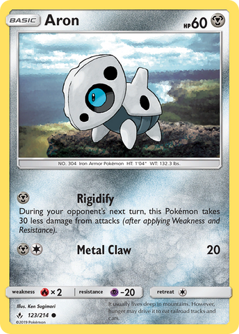 Aron (123/214) [Sun & Moon: Unbroken Bonds] Pokémon