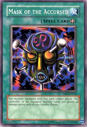 Mask of the Accursed [DB1-EN222] Common Yu-Gi-Oh!