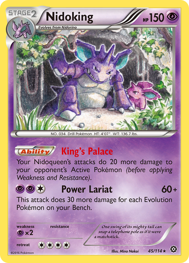 Nidoking (45/114) [XY: Steam Siege] Pokémon