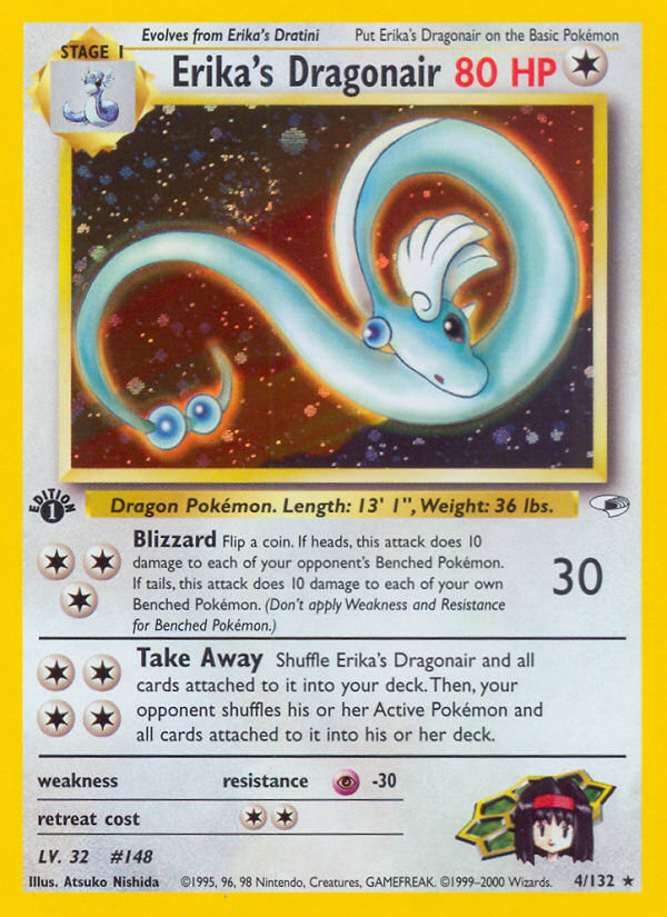 Erika's Dragonair (4/132) [Gym Heroes 1st Edition] Pokémon