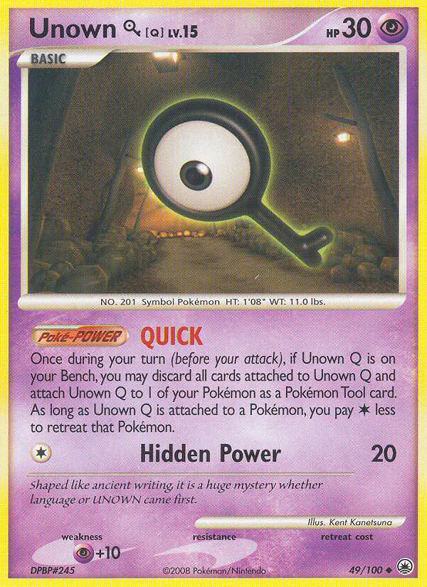 Unown Q (49/100) [Diamond & Pearl: Majestic Dawn] Pokémon