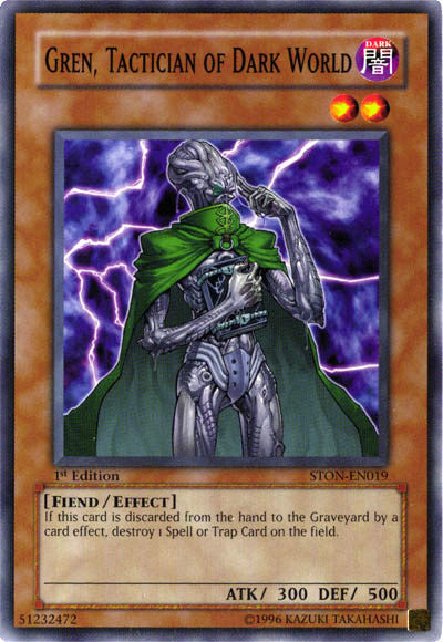 Gren, Tactician of Dark World [STON-EN019] Common Yu-Gi-Oh!