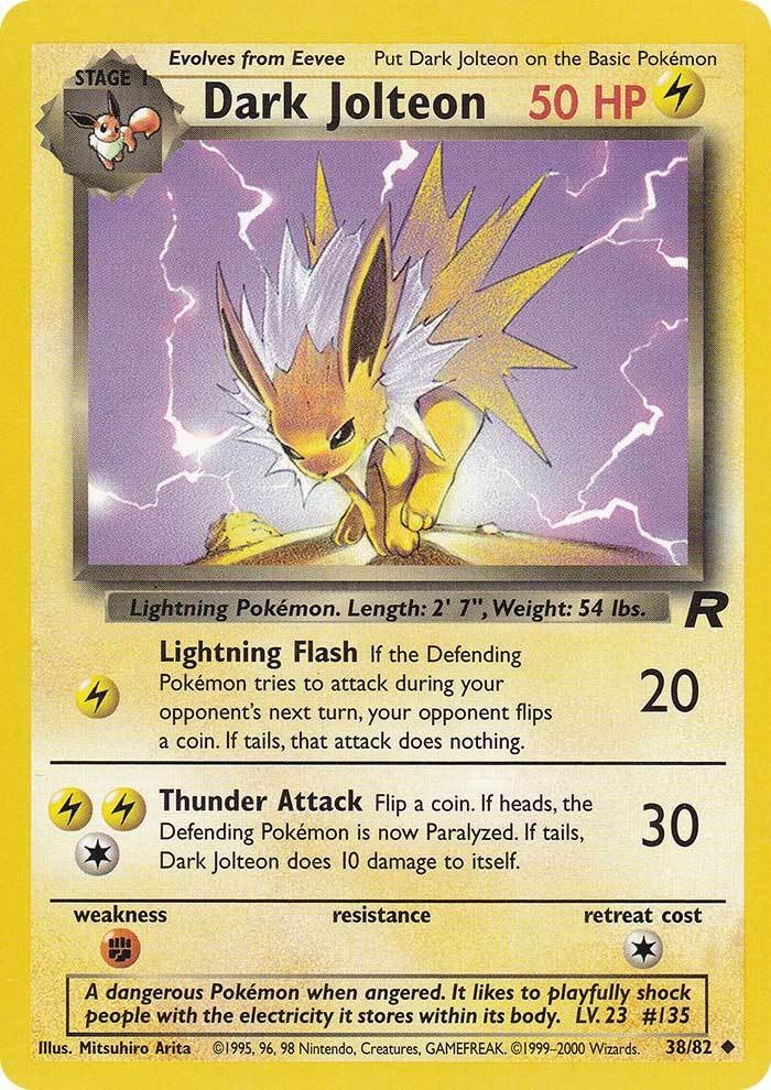 Dark Jolteon (38/82) [Team Rocket Unlimited] Pokémon