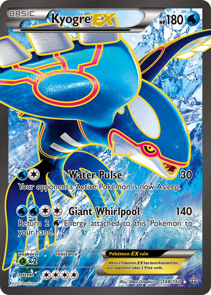 Kyogre EX (148/160) [XY: Primal Clash] Pokémon
