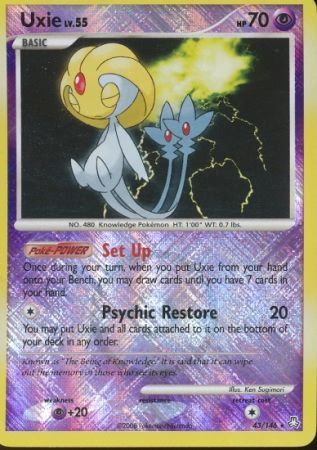 Uxie (43/146) (League Promo) [Diamond & Pearl: Legends Awakened] Pokémon