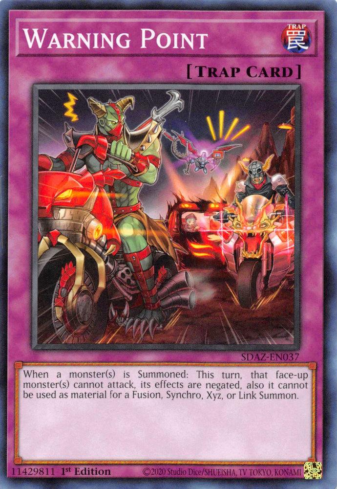 Warning Point [SDAZ-EN037] Common Yu-Gi-Oh!