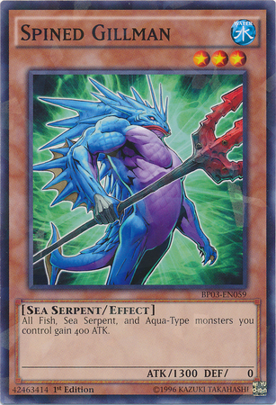 Spined Gillman [BP03-EN059] Shatterfoil Rare Yu-Gi-Oh!