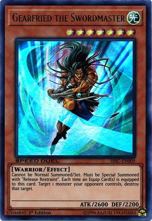 Gearfried the Swordmaster [SBSC-EN009] Ultra Rare Yu-Gi-Oh!