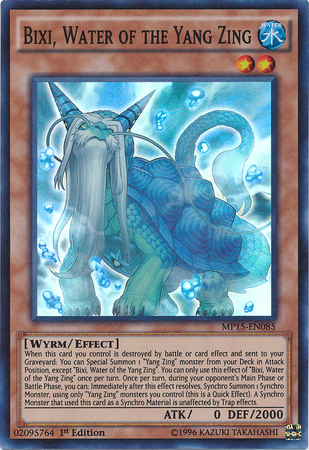 Bixi, Water of the Yang Zing [MP15-EN085] Super Rare Yu-Gi-Oh!