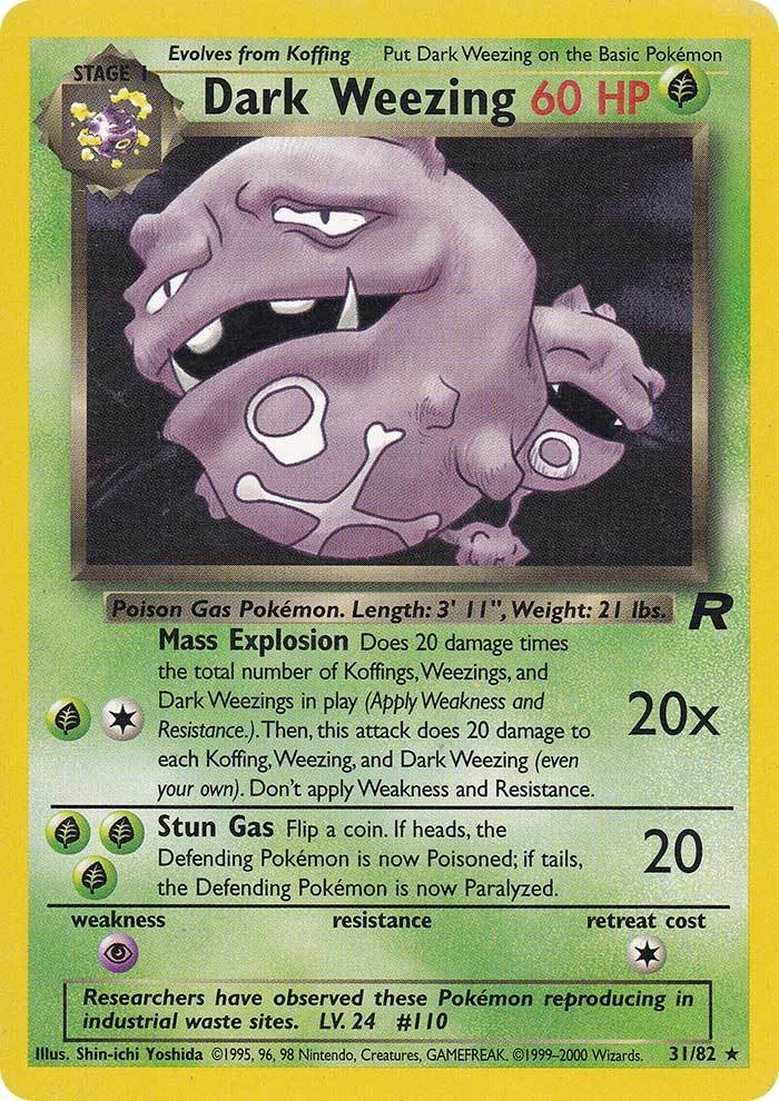 Dark Weezing (31/82) [Team Rocket Unlimited] Pokémon