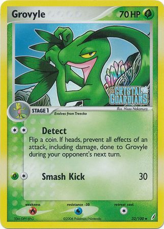 Grovyle (32/100) (Stamped) [EX: Crystal Guardians] Pokémon