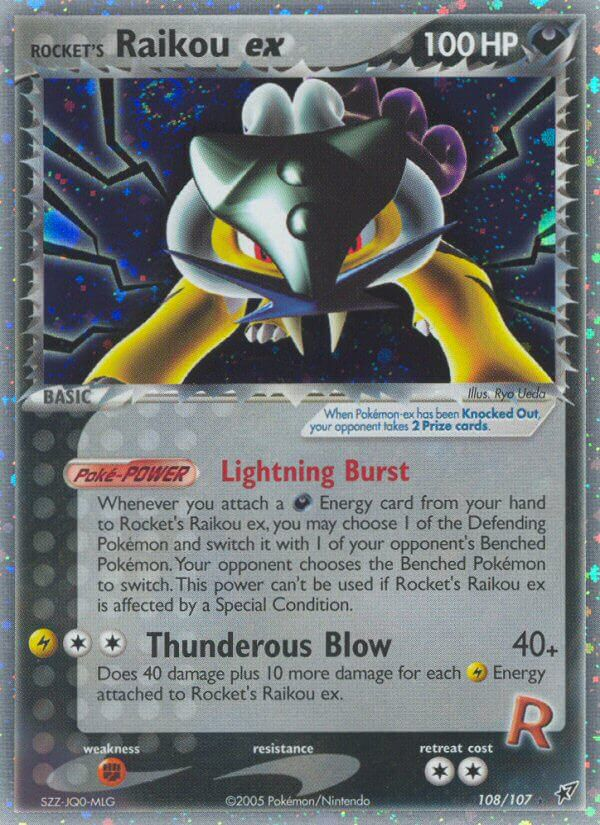 Rocket's Raikou ex (108/107) [EX: Deoxys] Pokémon
