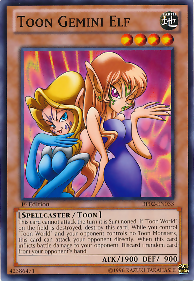 Toon Gemini Elf [BP02-EN033] Mosaic Rare Yu-Gi-Oh!