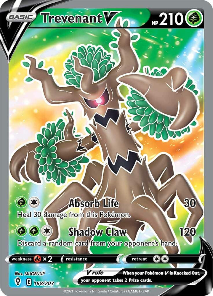 Trevenant V (168/203) [Sword & Shield: Evolving Skies] Pokémon