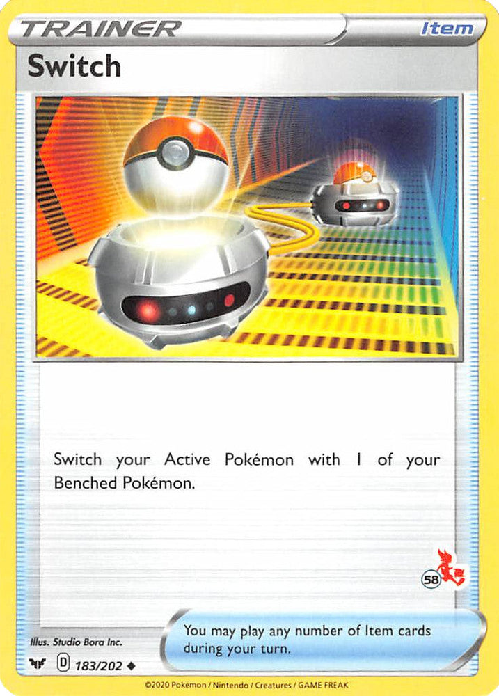 Switch (183/202) (Cinderace Stamp #58) [Battle Academy 2022] Pokémon