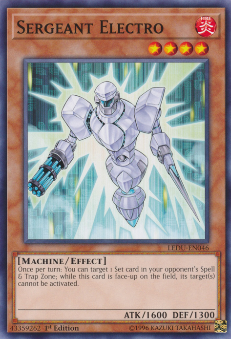 Sergeant Electro [LEDU-EN046] Common Yu-Gi-Oh!