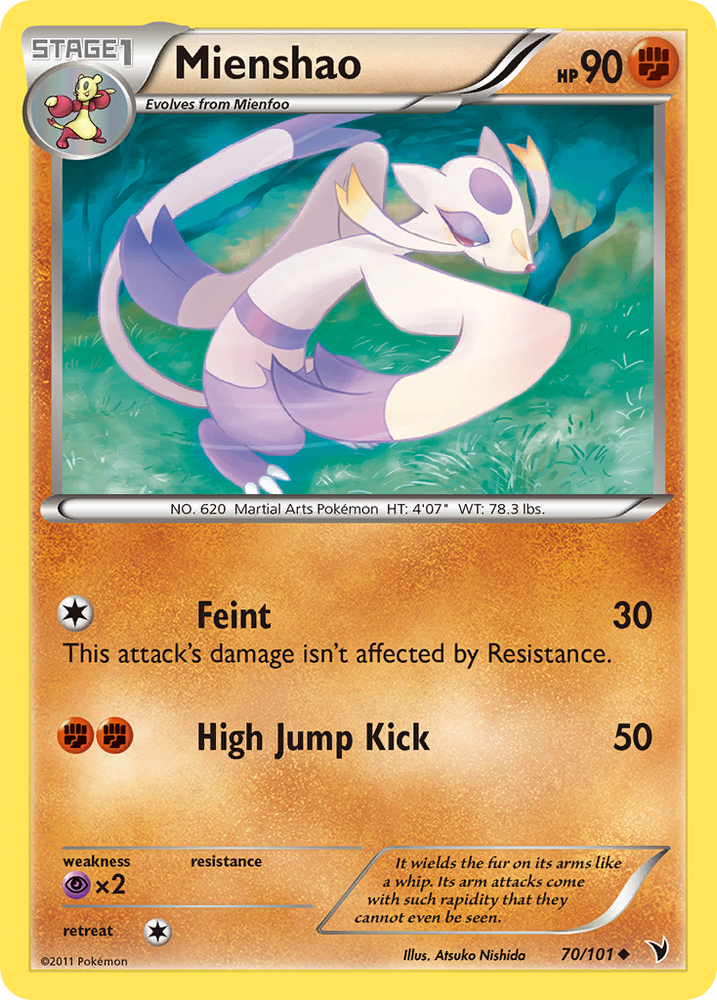 Mienshao (70/101) [Black & White: Noble Victories] Pokémon