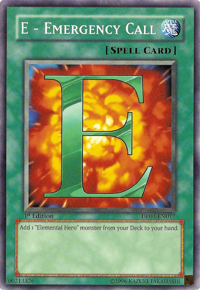 E - Emergency Call [DP03-EN017] Common Yu-Gi-Oh!