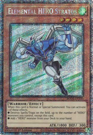 Elemental HERO Stratos [BODE-EN100] Starlight Rare Yu-Gi-Oh!