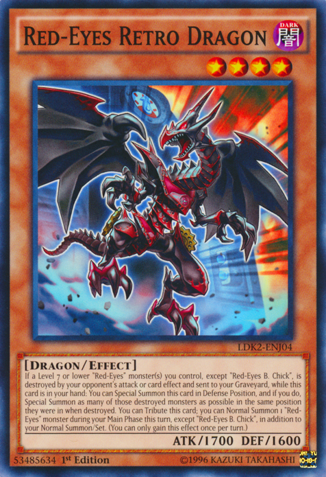 Red-Eyes Retro Dragon [LDK2-ENJ04] Common Yu-Gi-Oh!