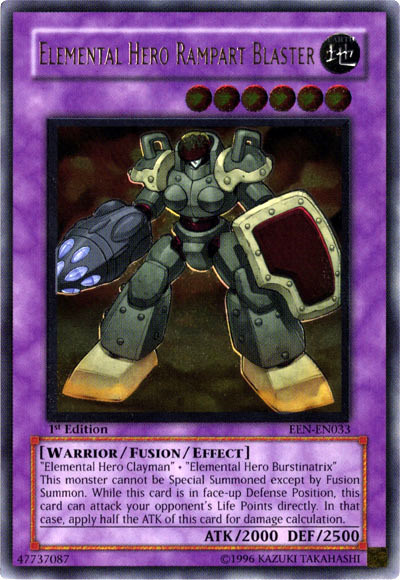 Elemental Hero Rampart Blaster [EEN-EN033] Ultimate Rare Yu-Gi-Oh!