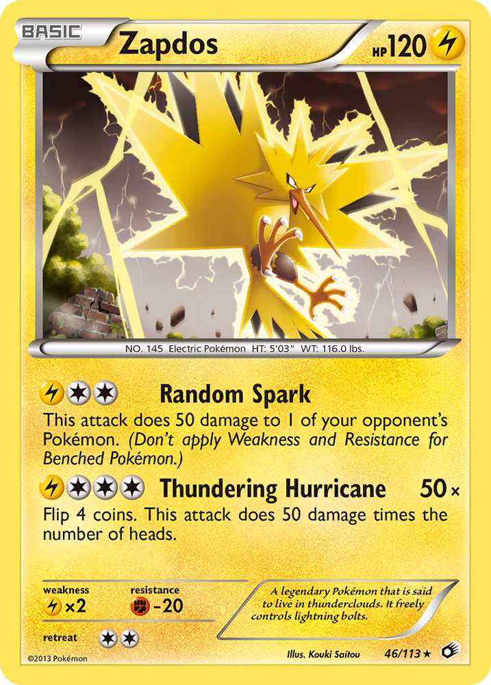 Zapdos (46/113) [Black & White: Legendary Treasures] Pokémon