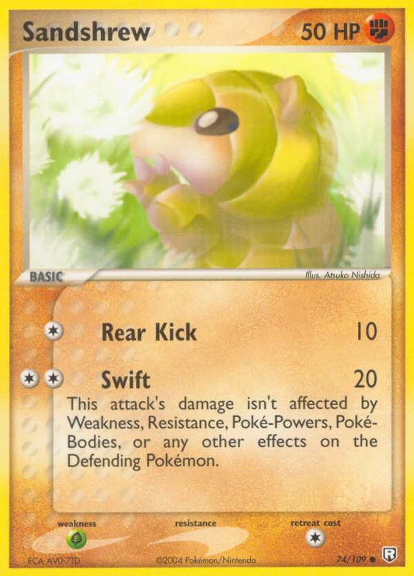 Sandshrew (74/109) [EX: Team Rocket Returns] Pokémon