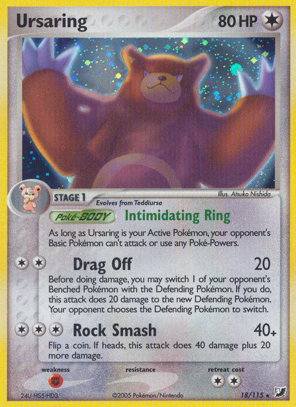 Ursaring (18/115) [EX: Unseen Forces] Pokémon