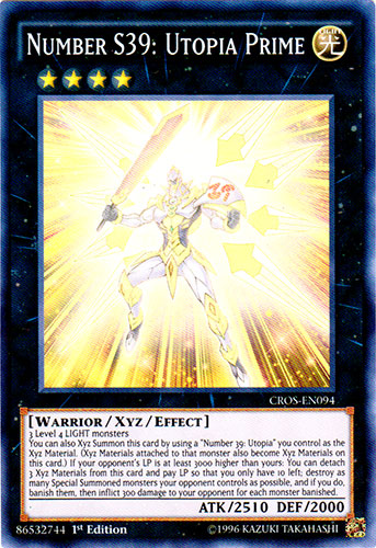 Number S39: Utopia Prime [CROS-EN094] Super Rare Yu-Gi-Oh!