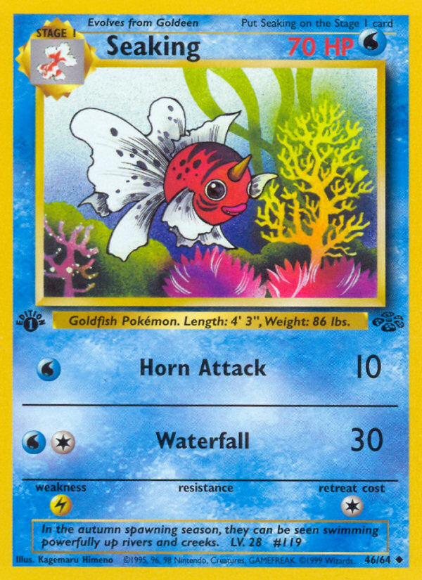 Seaking (46/64) [Jungle 1st Edition] Pokémon