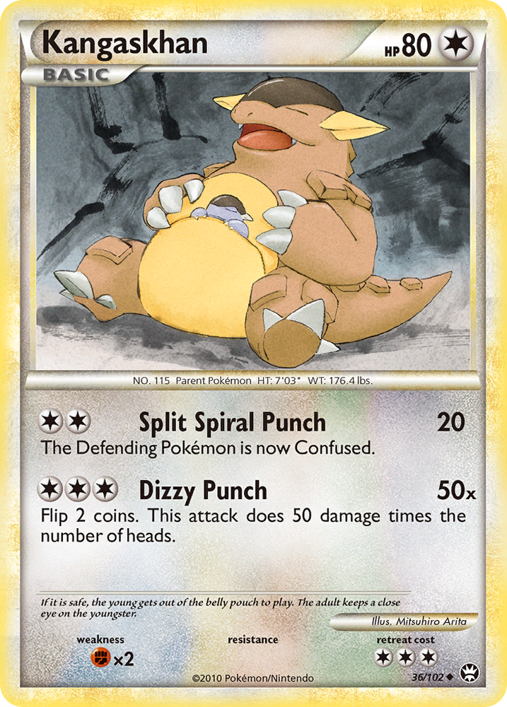 Kangaskhan (36/102) [HeartGold & SoulSilver: Triumphant] Pokémon