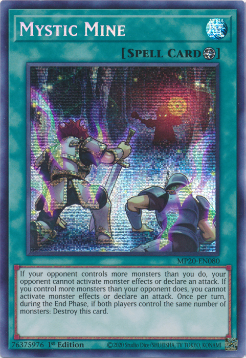 Mystic Mine [MP20-EN080] Prismatic Secret Rare Yu-Gi-Oh!