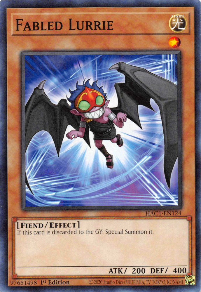Fabled Lurrie [HAC1-EN124] Common Yu-Gi-Oh!