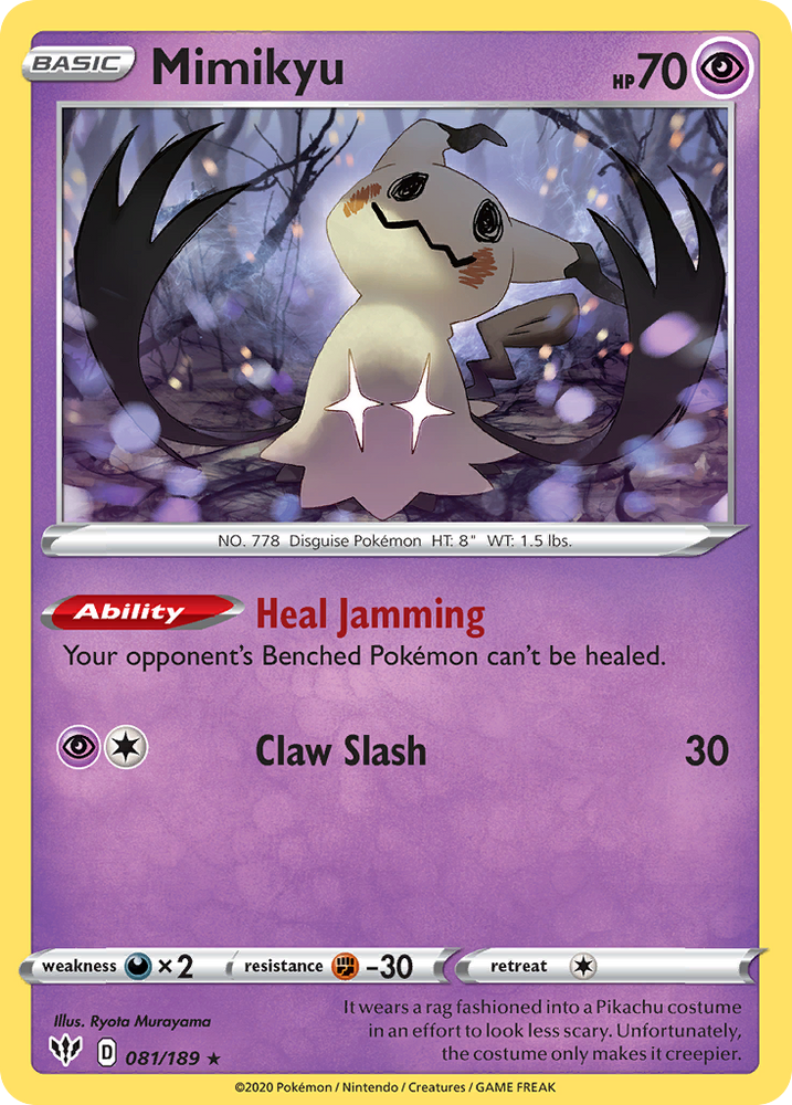 Mimikyu (081/189) [Sword & Shield: Darkness Ablaze] Pokémon