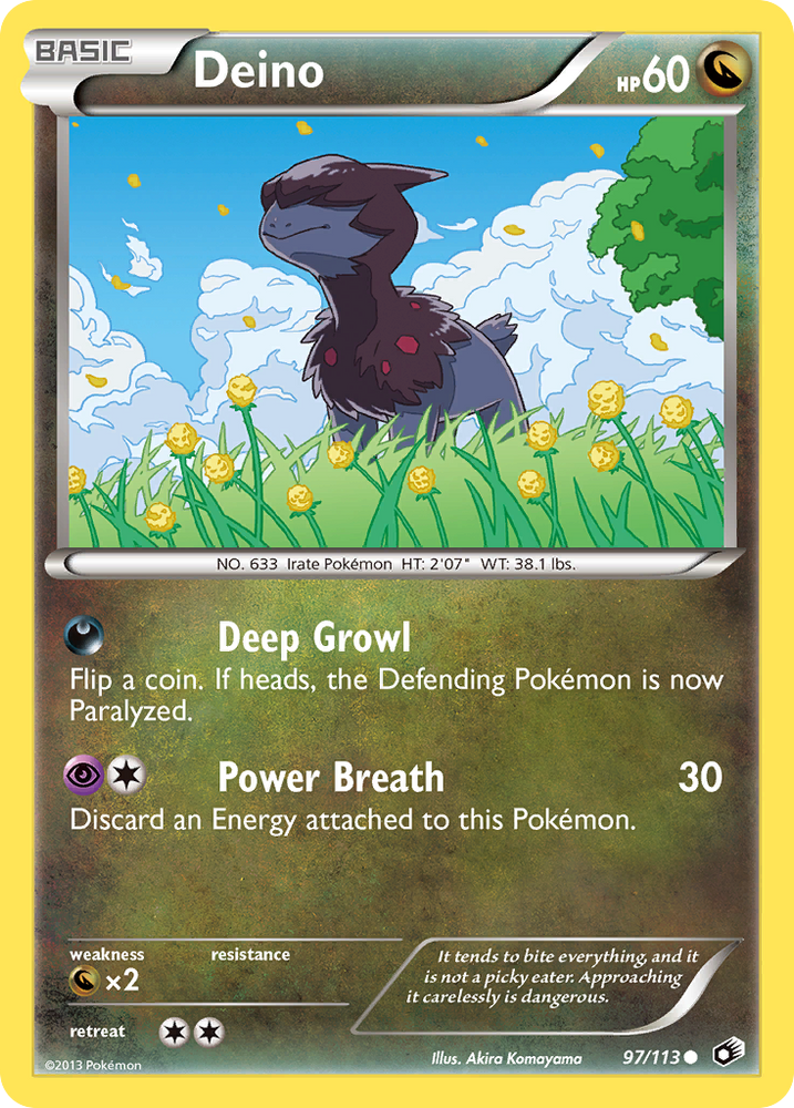 Deino (97/113) [Black & White: Legendary Treasures] Pokémon