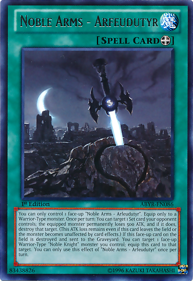 Noble Arms - Arfeudutyr [ABYR-EN086] Rare Yu-Gi-Oh!