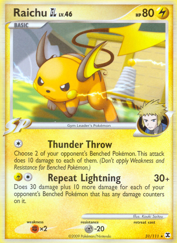 Raichu GL (31/111) [Platinum: Rising Rivals] Pokémon