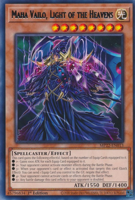Maha Vailo, Light of the Heavens [MP22-EN013] Rare Yu-Gi-Oh!