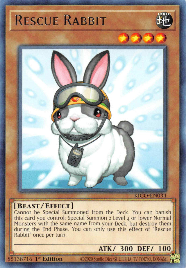 Rescue Rabbit [KICO-EN034] Rare Yu-Gi-Oh!